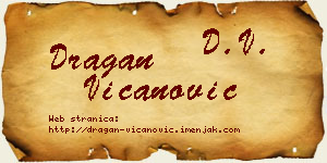 Dragan Vicanović vizit kartica